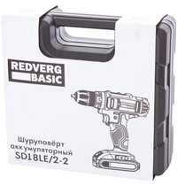 Шуруповерт аккумуляторный Redverg Basic SD18LE/2-2