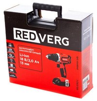 Шуруповерт аккумуляторный Redverg RD-S18/U