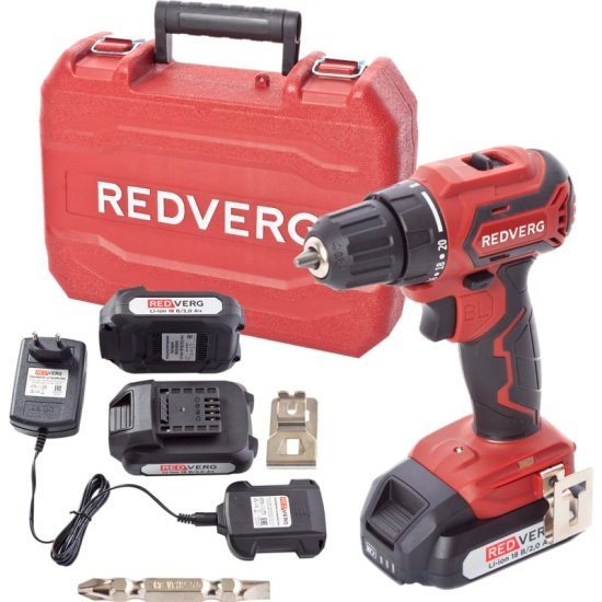 Шуруповерт аккумуляторный Redverg RD-S18MBL/U бесщеточный