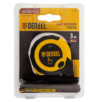 Рулетка Denzel 3 м х 16 мм 31541 (двухкомпонентный корпус кнопка-пауза)