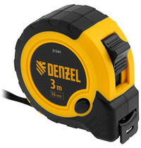 Рулетка Denzel 3 м х 16 мм 31541 (двухкомпонентный корпус кнопка-пауза)