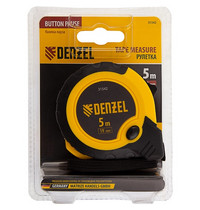 Рулетка Denzel 5 м х 19 мм 31542 (двухкомпонентный корпус кнопка-пауза)