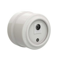 Розетка TV GE70322-01 Мезонинъ (цвет - белый серия Аврора)