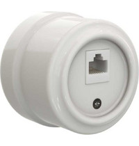 Розетка компьютерная RJ45 GE70342-01 Мезонинъ (цвет - белый серия Аврора)