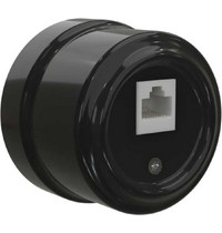 Розетка компьютерная RJ45 GE70342-05 Мезонинъ (цвет - черный серия Аврора)