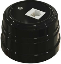 Розетка пластиковая компьютерная RJ45 GE30341-05 Мезонинъ (цвет - черный серия Усадьба)