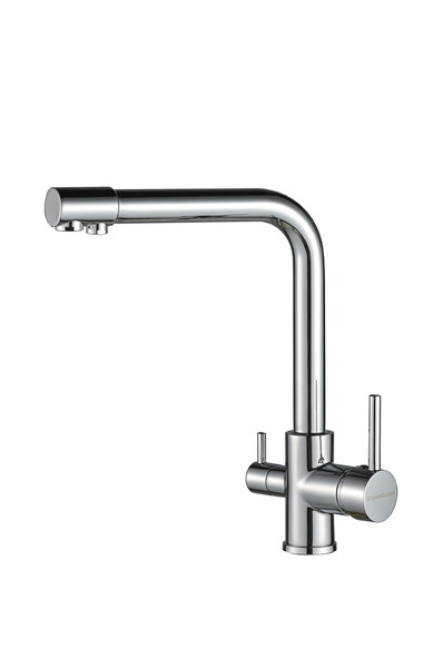 Смеситель для кухни EvaGold FK042C (нержавейка хром со встроенным фильтром под питьевую воду) ут-00160168