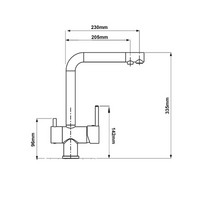 Смеситель для кухни EvaGold FK042C (нержавейка хром со встроенным фильтром под питьевую воду) ут-00160168