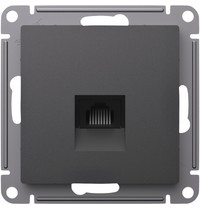 Розетка 1гн компьютерная RJ45 с/у базальт механизм кат 5е AtlasDesign Systeme Electric (1/10) ATN001483