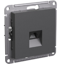 Розетка 1гн компьютерная RJ45 с/у базальт механизм кат 5е AtlasDesign Systeme Electric (1/10) ATN001483