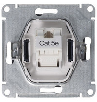 Розетка 1гн компьютерная RJ45 с/у грифель механизм кат 5е AtlasDesign Systeme Electric (1/10) ATN000783