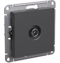 Розетка 1гн ТВ оконечная с/у базальт механизм AtlasDesign Systeme Electric (1/10) ATN001491