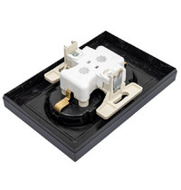 Розетка 2гн с З/К с/у базальт в сборе 16А AtlasDesign Systeme Electric (1/10) ATN001424