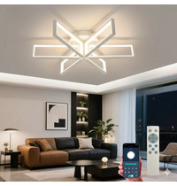 Люстра светодиодная управляемая MALDI 120W 6S-APP-650x150-WHITE/WHITE-220-IP20 (УУО00005839)