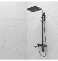 Душевая система со смесителем AVRORA Grand AV3840 (цвет графит)