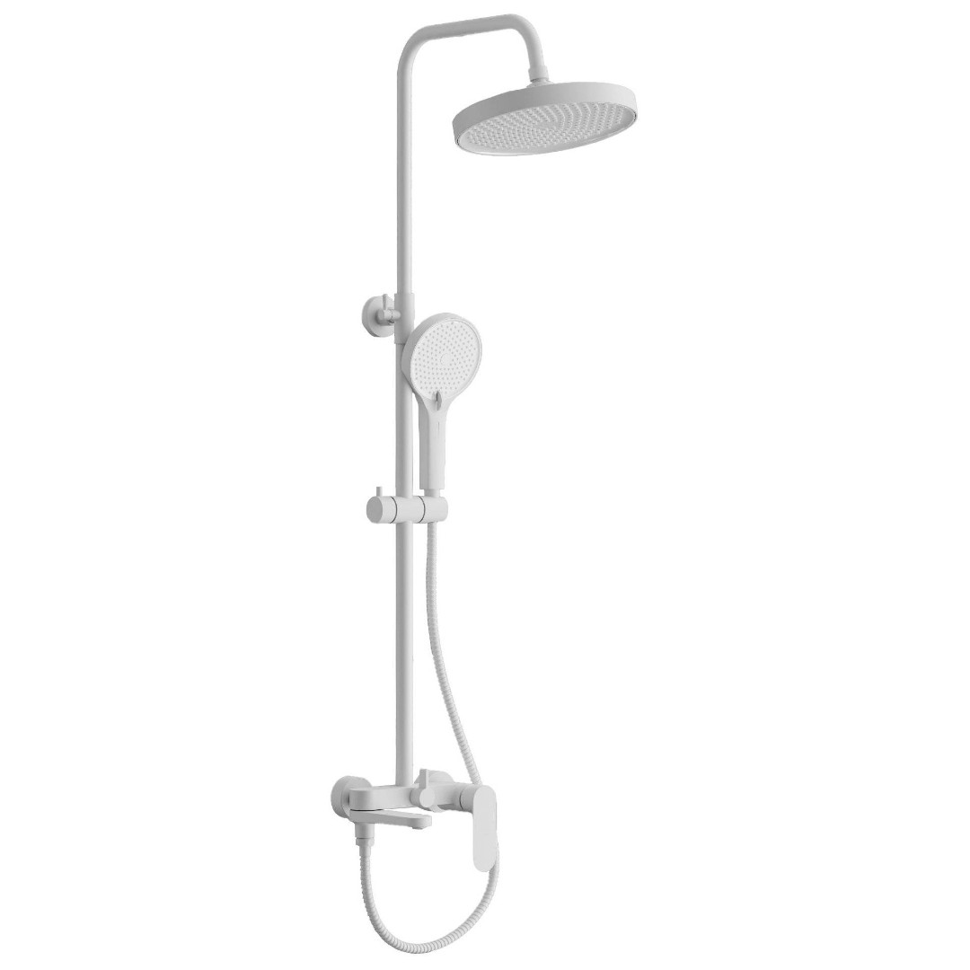 Душевая система со смесителем AVRORA Rumy AV5940W (цвет белый)