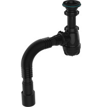 Сифон для умывальника Aquant S1083-35-MR Black 1 (1/4*40 с черной мет решеткой с г т 40*40/50)