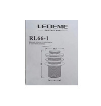 Донный клапан для раковины Ledeme L 66-1 (с переливом и сеточкой)