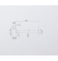 Сифон для раковины L81D Ledeme 345055 (оружейная сталь)