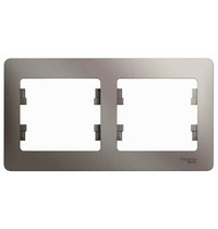 Рамка 2 гн платина Glossa Systeme Electric GSL001202