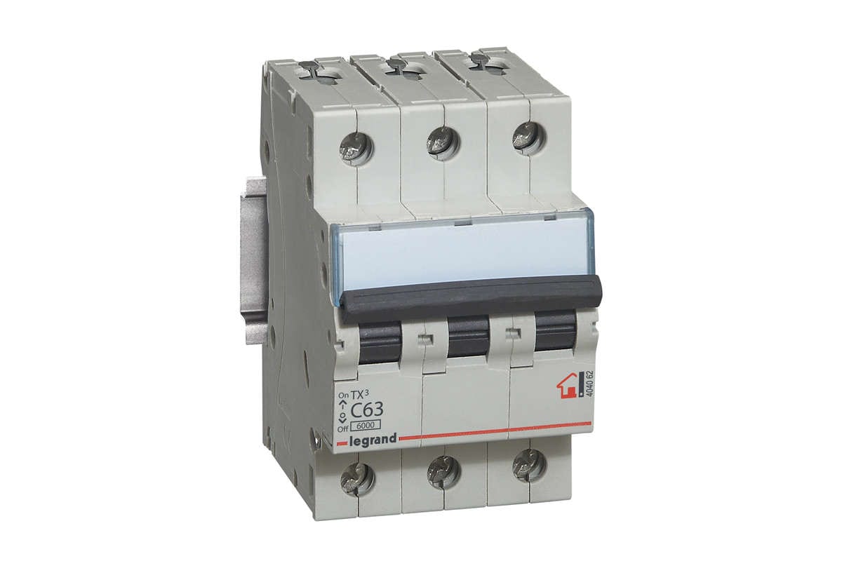 Выключатель автоматический модульный Legrand TX3 404062 3п C 63А 6кА