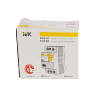 Выключатель дифференциальный УЗО IEK ВД1-63 MDV10-2-032-030 2п 32A 30mA (тип AC)