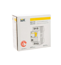 Выключатель дифференциальный УЗО IEK ВД1-63 MDV10-2-040-030  2п 40A 30mA (тип AC)