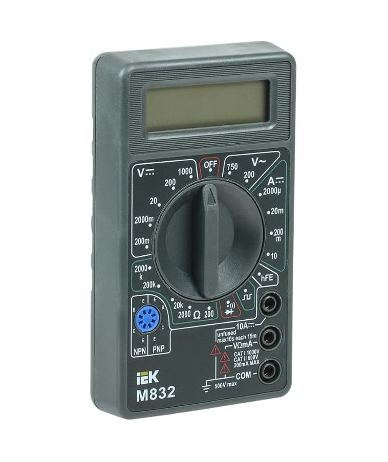 Мультиметр цифровой IEK Universal M832 IEK TMD-2S-832