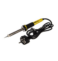 Паяльник Stayer Profi 55300-60 60Вт (с двухкомпоннентной рукояткой и долговременным жалом, в комплекте припой и подставка, конус)