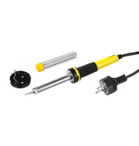 Паяльник Stayer Profi 55300-60 60Вт (с двухкомпоннентной рукояткой и долговременным жалом, в комплекте припой и подставка, конус)