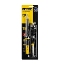 Паяльник Stayer Profi 55300-100 100Вт (с двухкомпонентной рукояткой и долговечным жалом, клин)