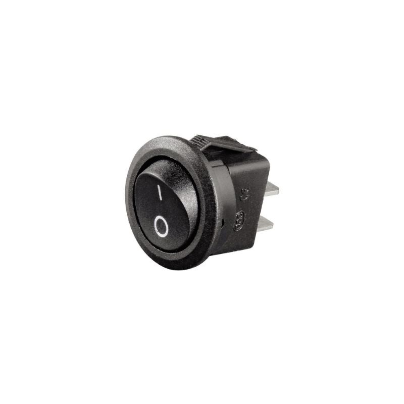 Выключатель Rexant RWB-105 36-2510 250В 3A (клавишный, круглый, on-off, черный)