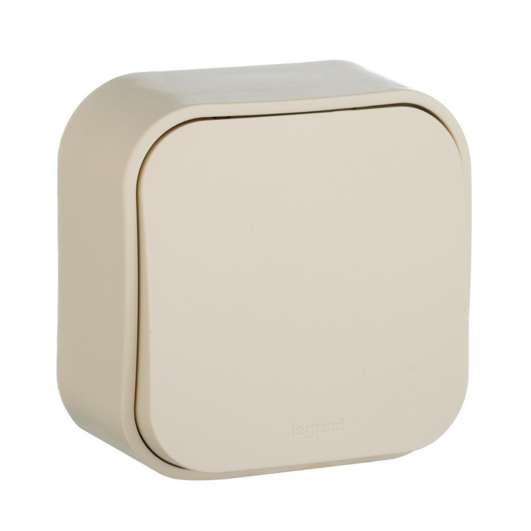 Выключатель Legrand Quteo 782230 10AX (1-клавишный, слоновая кость)