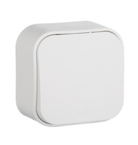 Выключатель Legrand Quteo 782200 10АХ (1-клавишный, белый)