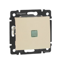 Выключатель Legrand Valena 774310 (1-клавишный, с зеленым индикатором, слоновая кость)
