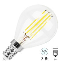 Лампа светодиодная Feron LB-52 25875 7Вт 230В E14 4000K (прозрачный шар)