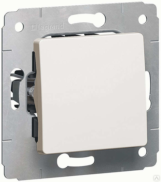 Выключатель Legrand Cariva 773657 (1-клавишный, белый)
