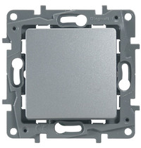 Выключатель Legrand Etika 672405 (1-клавишный, алюминиевый)