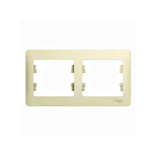 Рамка для розетки Schneider Electric Glossa GSL000202 (2-местная, бежевая)
