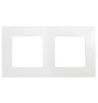 Рамка для розетки Legrand Etika 672502 (2-местная, белая)
