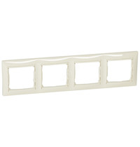 Рамка для розетки Legrand Valena 774354 (4-местная, слоновая кость)