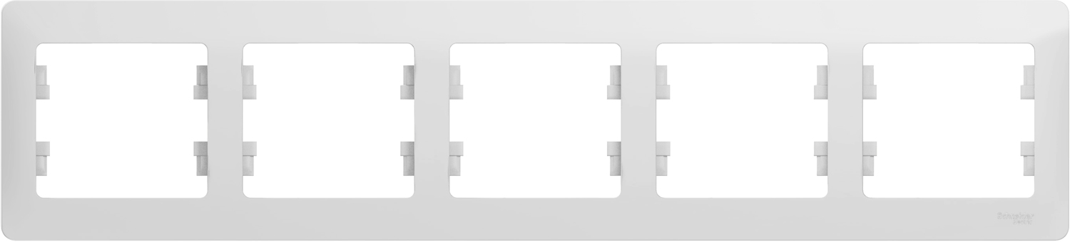 Рамка для розетки Schneider Electric Glossa GSL000105 (5-местная, белая)