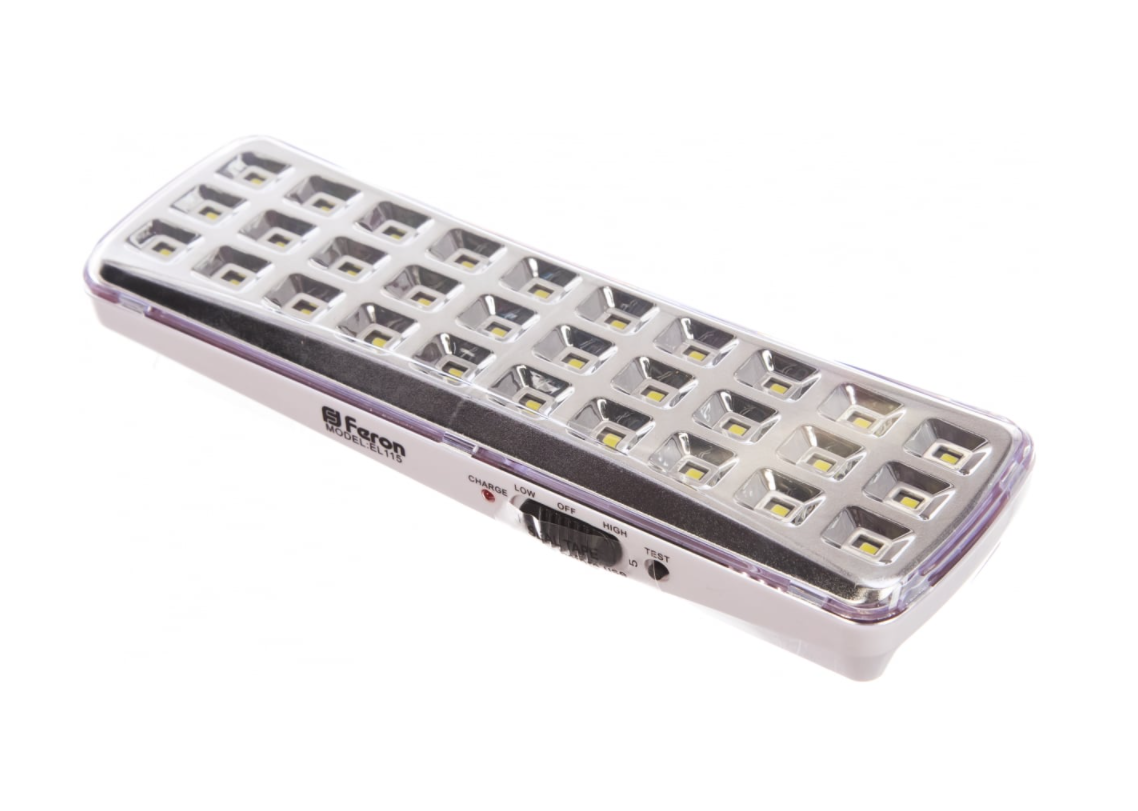 Светильник аккумуляторный Feron EL115 12668 30LED DC 3,7В 1.2Aч 205мм х 65мм х 30мм (белый)
