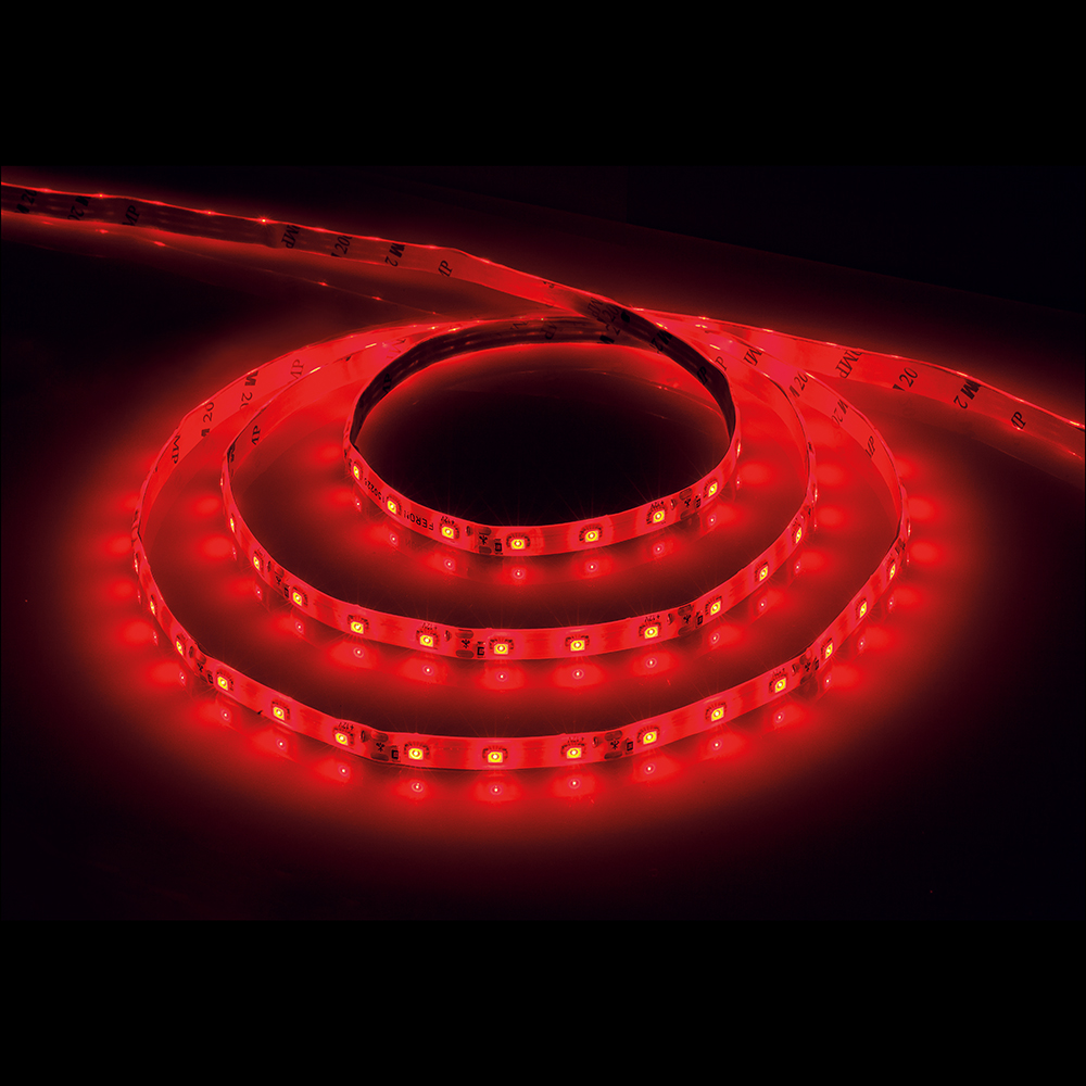 Светодиодная лента Feron LS604/LED-RL 27676 60SMD(3528)/m 5 м 4,8 Вт/м 12 В (цвет красный)