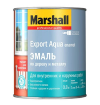 Эмаль по дереву и металлу Marshall Export Aqua Enamel 0,8л (глянцевая, белая)