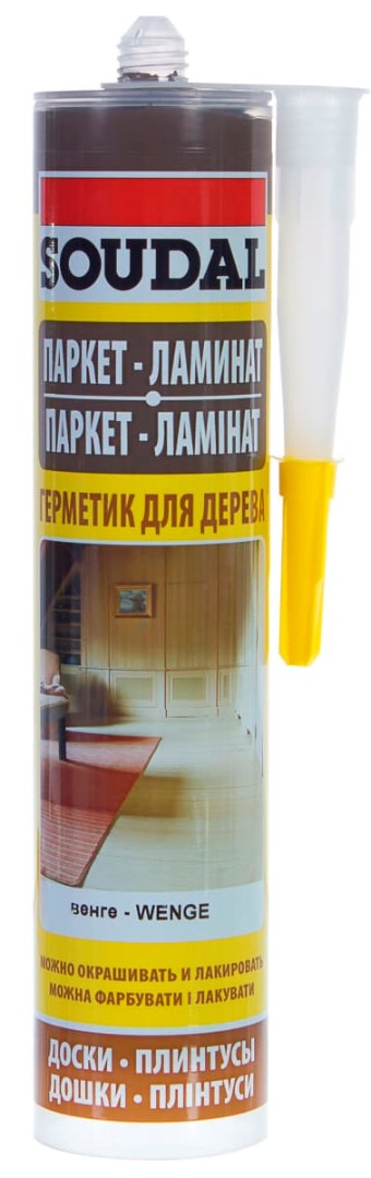Герметик акриловый паркетный Soudal 131854 300мл (венге)