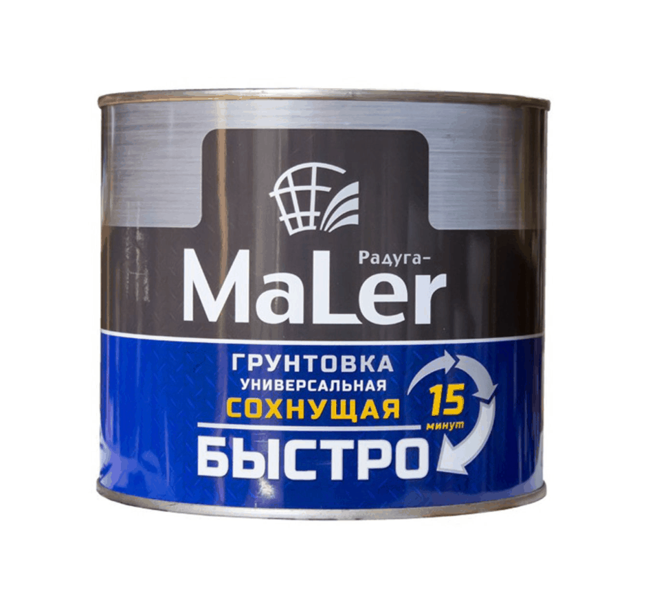 Грунтовка универсальная Радуга Maler УТ000004909 1,9кг (быстросохнущая, черная)
