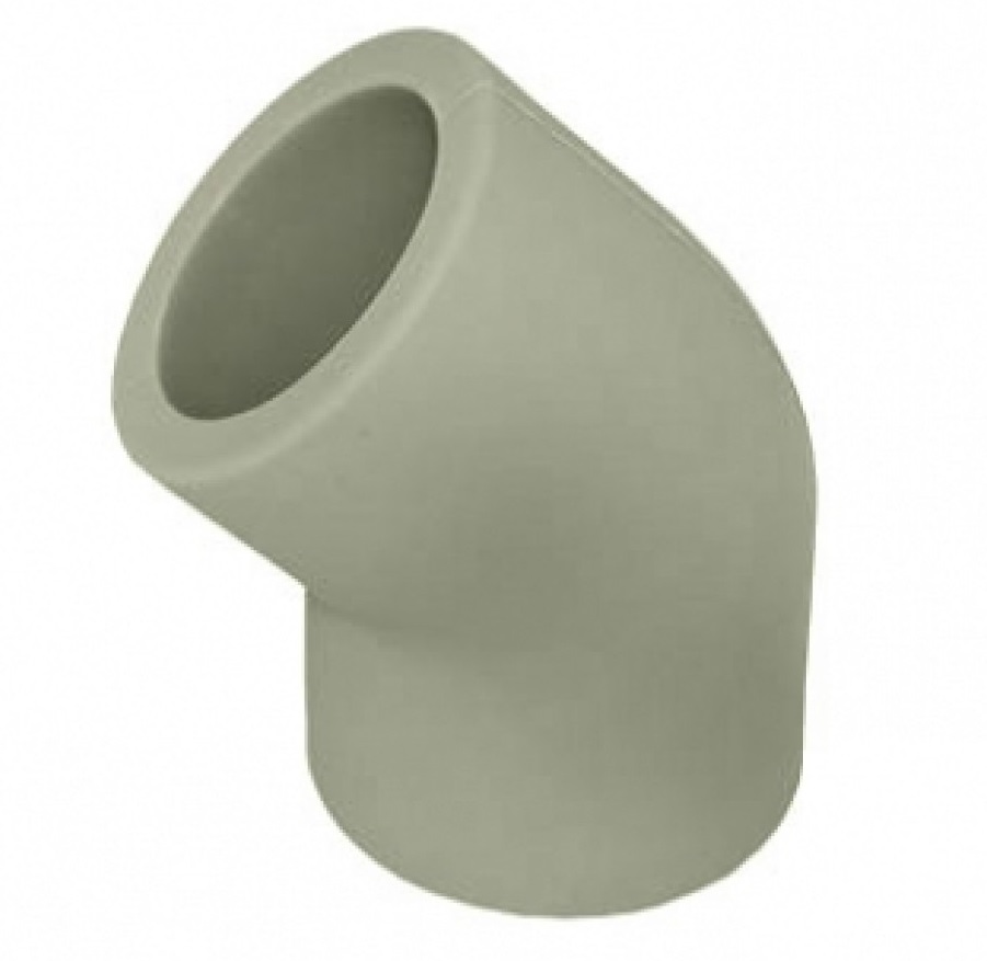 Угольник полипропиленовый Wavin Ekoplastik SKO05045XX 50 мм 45°
