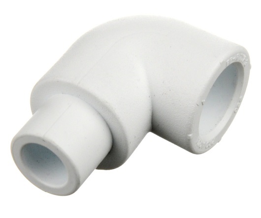 Угольник полипропиленовый Wavin Ekoplastik SKO125XXXX 25 мм 90° (внутренний/наружный)