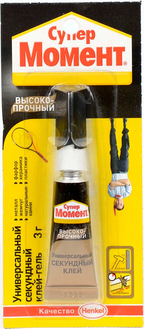 Клей секундный универсальный Момент-Супер 1765968 3г (высокопрочный)